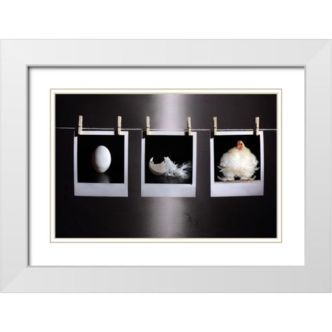 The Life White Modern Wood Framed Art Print with Double Matting by Ivanova, Victoria