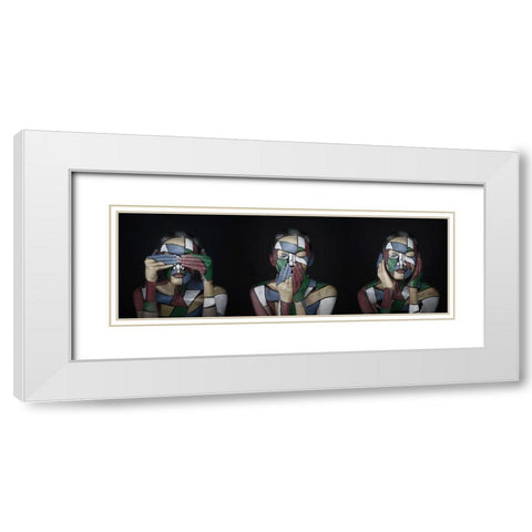 Limitation White Modern Wood Framed Art Print with Double Matting by Torinno, Gavin