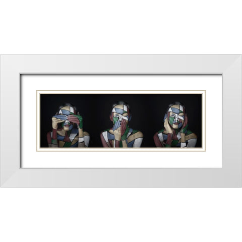 Limitation White Modern Wood Framed Art Print with Double Matting by Torinno, Gavin