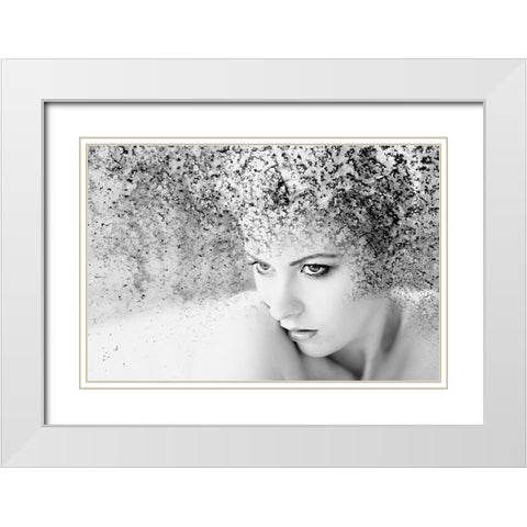 Emerging White Modern Wood Framed Art Print with Double Matting by Brackstone, Mel