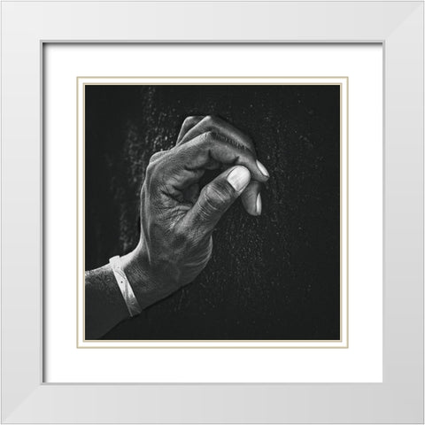 The Patient Husband White Modern Wood Framed Art Print with Double Matting by Flour, Piet