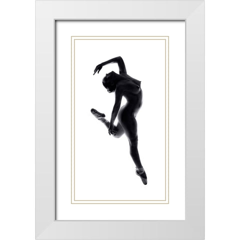 Fine Art Dance ... White Modern Wood Framed Art Print with Double Matting by Gali, Marcos