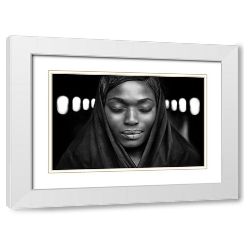 Visions Of Tomorrow White Modern Wood Framed Art Print with Double Matting by Hur, Lars