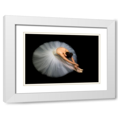 Elegance White Modern Wood Framed Art Print with Double Matting by Pentony MA, Pauline