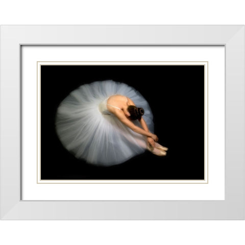Elegance White Modern Wood Framed Art Print with Double Matting by Pentony MA, Pauline