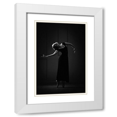 Untitled White Modern Wood Framed Art Print with Double Matting by Pilipchuk, Konstantin