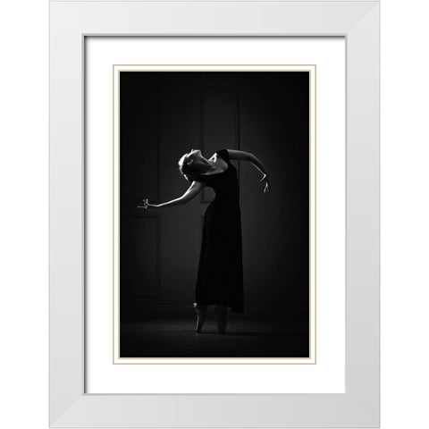 Untitled White Modern Wood Framed Art Print with Double Matting by Pilipchuk, Konstantin