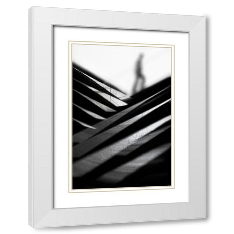 Going Nowhere Fast White Modern Wood Framed Art Print with Double Matting by Abrantes, Paulo
