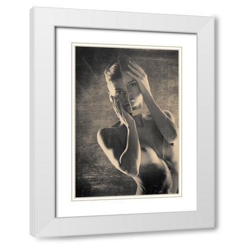 Untitled White Modern Wood Framed Art Print with Double Matting by Liporace, Riccardo