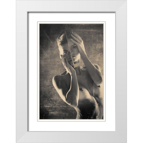 Untitled White Modern Wood Framed Art Print with Double Matting by Liporace, Riccardo