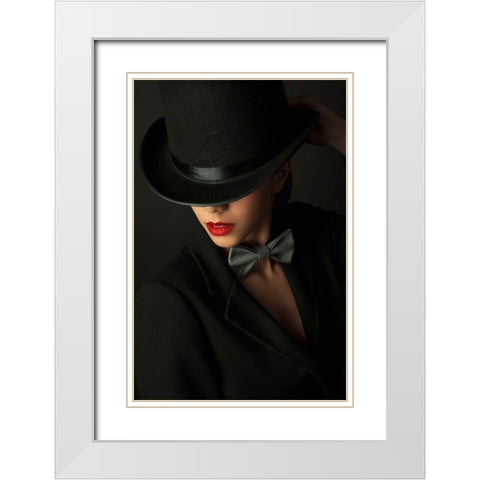 Qmystery Under The Topperq White Modern Wood Framed Art Print with Double Matting by Corcoveanu, Livia