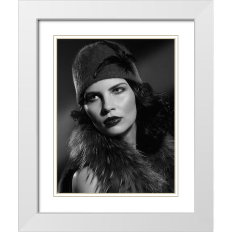Kata White Modern Wood Framed Art Print with Double Matting by Kanovits, Gabor