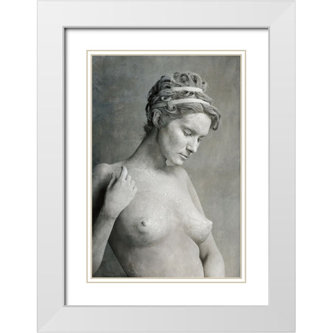 Untitled White Modern Wood Framed Art Print with Double Matting by Smirnov, Sergei