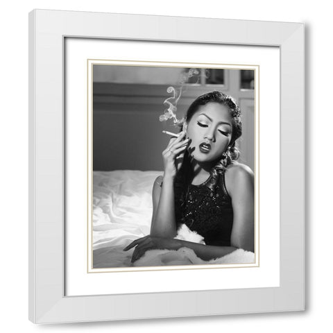 Take Me In Your Arms -Series White Modern Wood Framed Art Print with Double Matting by Sugiarto, Yansen