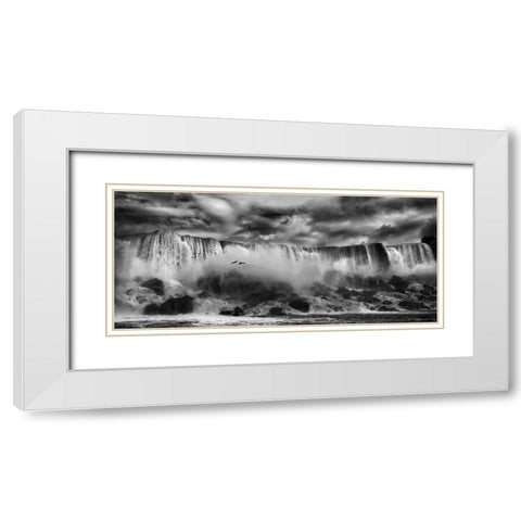 Beauty Unbound !! White Modern Wood Framed Art Print with Double Matting by Depaepe, Yvette