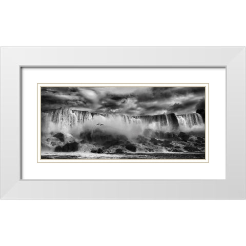 Beauty Unbound !! White Modern Wood Framed Art Print with Double Matting by Depaepe, Yvette