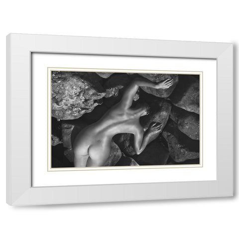 Between The Stones White Modern Wood Framed Art Print with Double Matting by Pereverzov, Alexander
