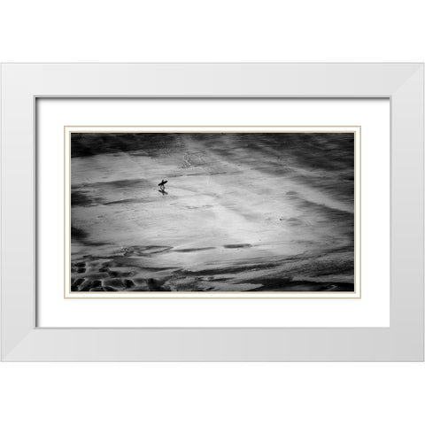 His Mistress The Sea White Modern Wood Framed Art Print with Double Matting by Bland, Richard