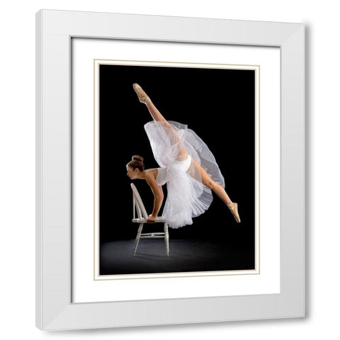 Touch Of Class White Modern Wood Framed Art Print with Double Matting by Pentony MA, Pauline