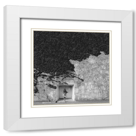 Transience White Modern Wood Framed Art Print with Double Matting by Beck, Marco