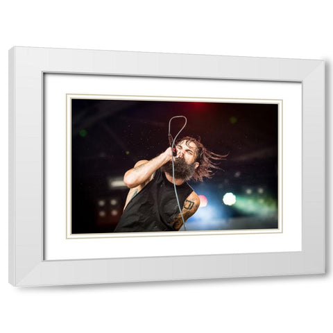 Letlive @Gmm 2014 White Modern Wood Framed Art Print with Double Matting by V., Stijn