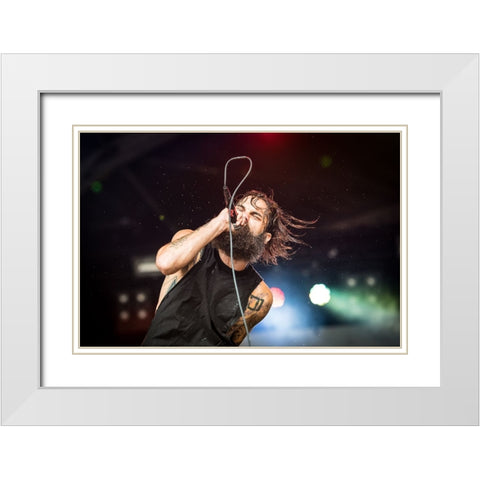 Letlive @Gmm 2014 White Modern Wood Framed Art Print with Double Matting by V., Stijn