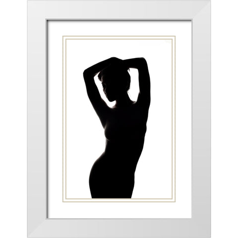 This Is Not A Black A White White Modern Wood Framed Art Print with Double Matting by Amanda, Nick