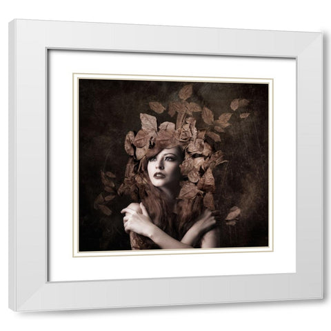 Artemis, Daughter Of Zeus White Modern Wood Framed Art Print with Double Matting by Besari, Faizal