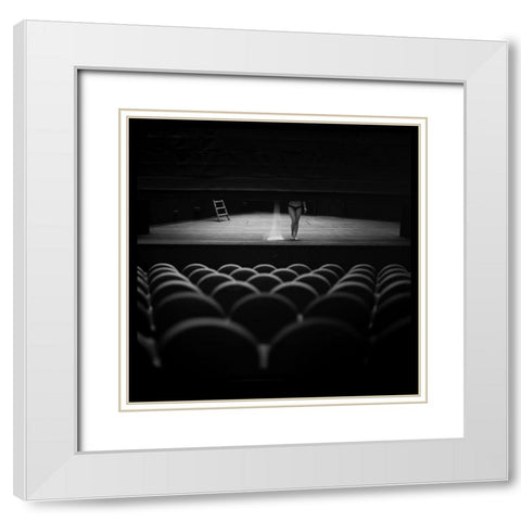 Encore White Modern Wood Framed Art Print with Double Matting by Leberle, Matthias