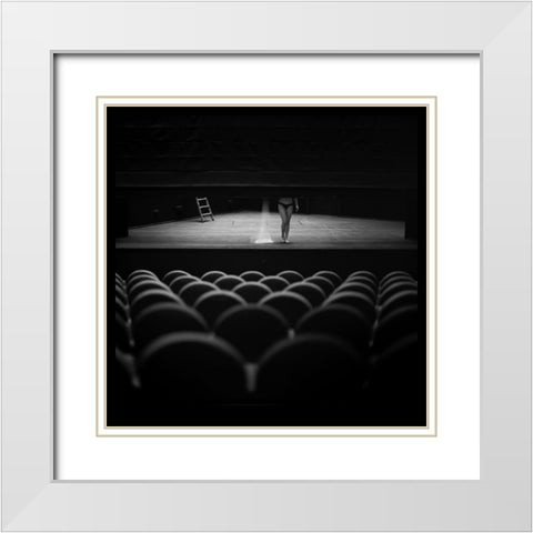 Encore White Modern Wood Framed Art Print with Double Matting by Leberle, Matthias