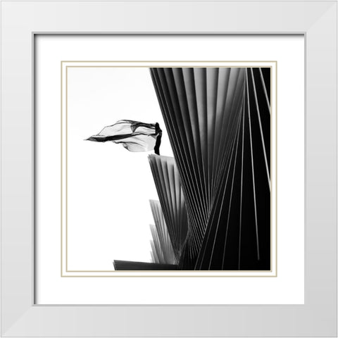 On The Edge White Modern Wood Framed Art Print with Double Matting by Odorizzi, Patrick