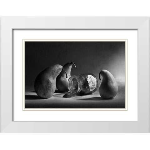 The Sad Farewell/ The 3Rd Part Of The Jam Triptych White Modern Wood Framed Art Print with Double Matting by Ivanova, Victoria
