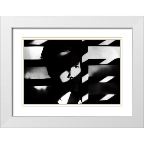 Teen Soul White Modern Wood Framed Art Print with Double Matting by Dan, Bez