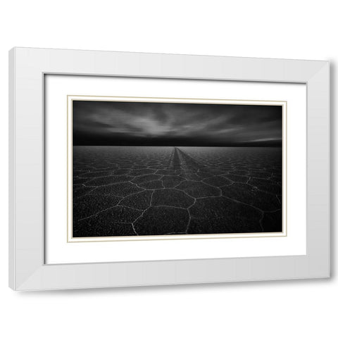 On The Road To Nowhere White Modern Wood Framed Art Print with Double Matting by Schilbe, Stefan