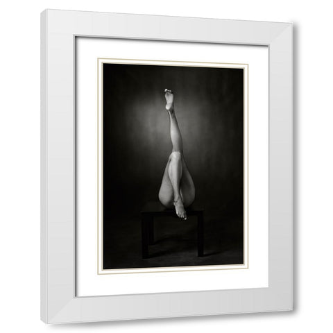 One Up, One Down White Modern Wood Framed Art Print with Double Matting by Catchlight Studio