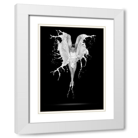 Creme De Le Creme White Modern Wood Framed Art Print with Double Matting by Pentony MA, Pauline