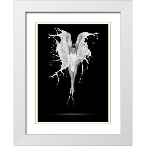 Creme De Le Creme White Modern Wood Framed Art Print with Double Matting by Pentony MA, Pauline