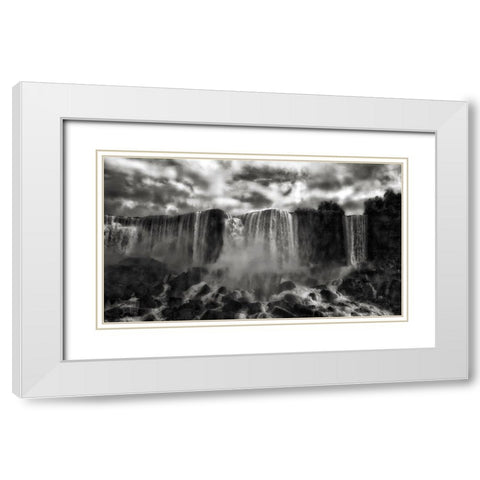 Niagaras Cave Of The Winds White Modern Wood Framed Art Print with Double Matting by Depaepe, Yvette