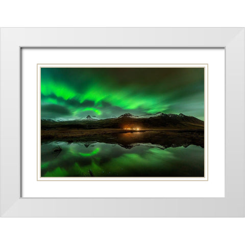 Wind To Northern Ligths White Modern Wood Framed Art Print with Double Matting by Martin Castan, David