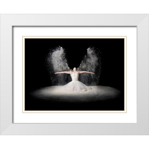 Flour Wings White Modern Wood Framed Art Print with Double Matting by Pentony MA, Pauline