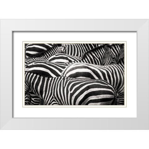 Together White Modern Wood Framed Art Print with Double Matting by De Hoog, Roelof