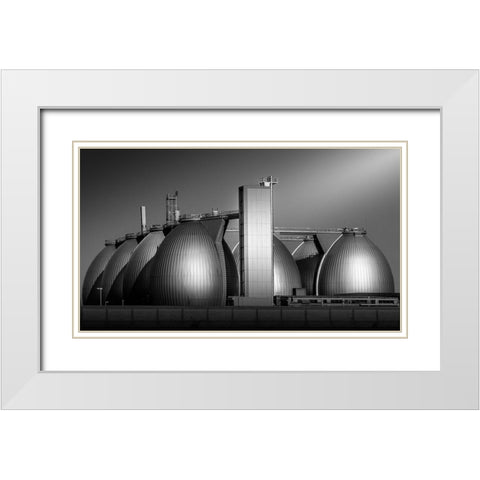 Eggs White Modern Wood Framed Art Print with Double Matting by Rauwerdink, Jan