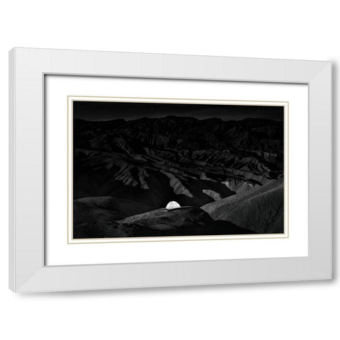 On The Rock White Modern Wood Framed Art Print with Double Matting by Chenglu, Simon