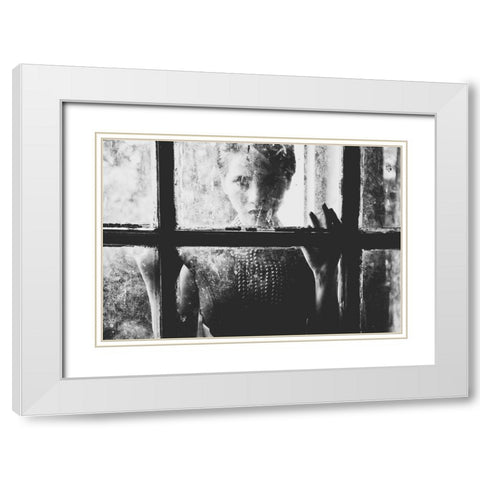 Trapped White Modern Wood Framed Art Print with Double Matting by Fauzi Nurulhamzah, Akhmad