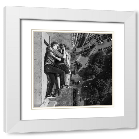 Requiem For A Dream White Modern Wood Framed Art Print with Double Matting by Aleksey, Panteleev
