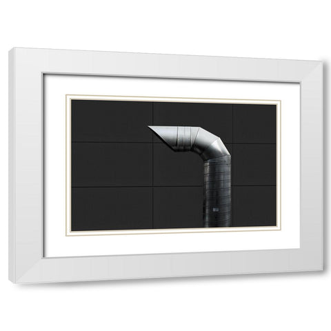 Blow Out White Modern Wood Framed Art Print with Double Matting by Eisele, Stefan