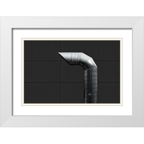 Blow Out White Modern Wood Framed Art Print with Double Matting by Eisele, Stefan