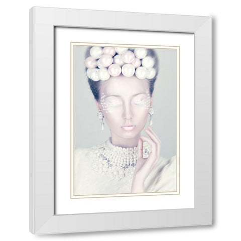 Christmas Ornament! White Modern Wood Framed Art Print with Double Matting by marinastudio