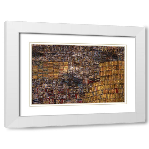 Lacma White Modern Wood Framed Art Print with Double Matting by L, Christophe