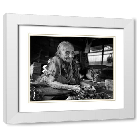 Doapa Claudia. Tabasco-Mexico White Modern Wood Framed Art Print with Double Matting by B Ferragut, Toni